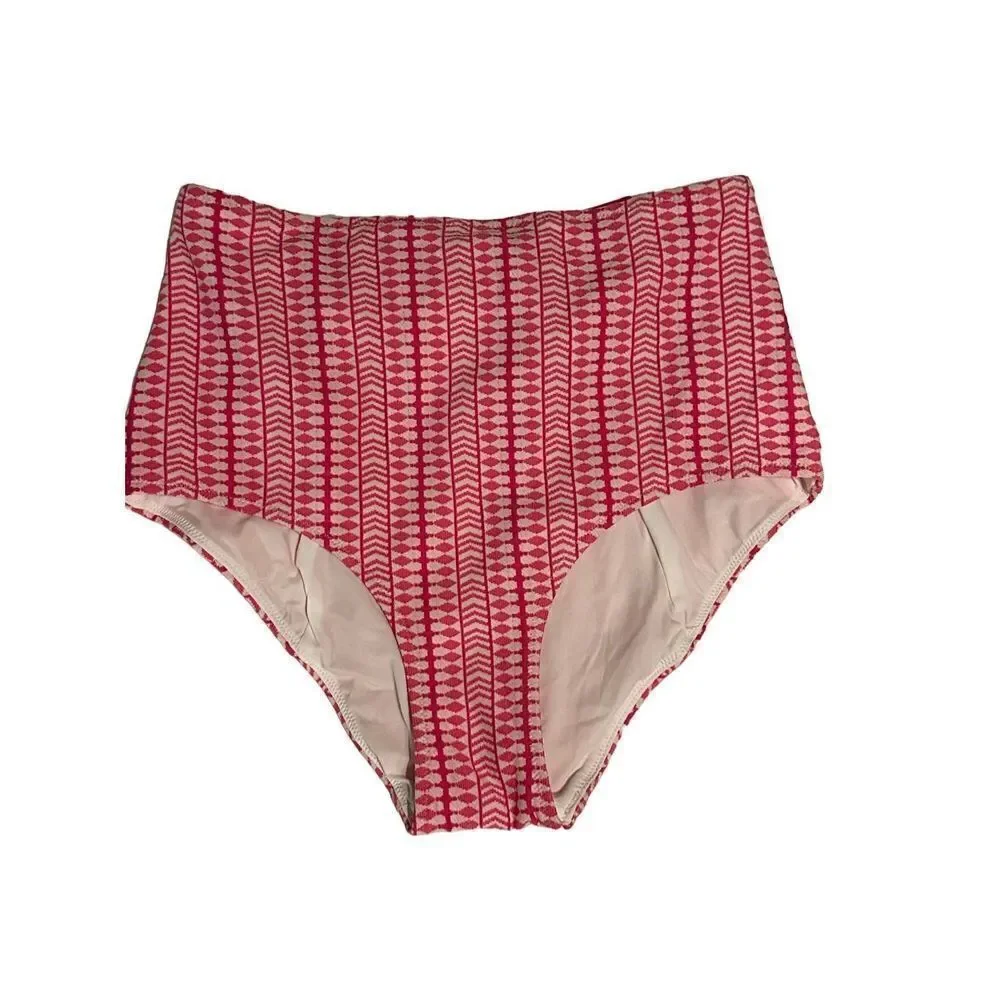 Lemlem Lola High Waist Bottom Pink Print‎ sz Small